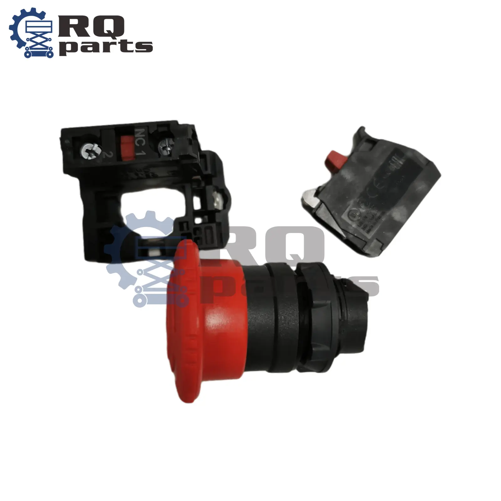 RQ Parts - Dingli Red Emergency Stop Button Switch Head 00000754 for JCPT Scissor Lifts
