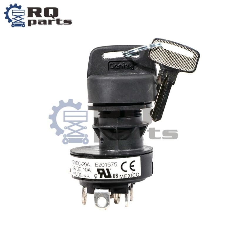 Replacement Genie Ignition Key Switch Assembly 96008S for GS-1530 GS-1932 Scissor Lift Ground Control