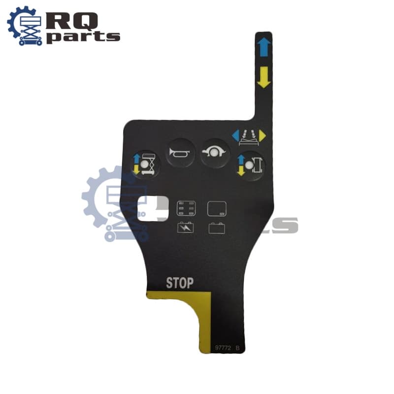 Genie Scissor Lift Control Box Overlay Decal 97772GT