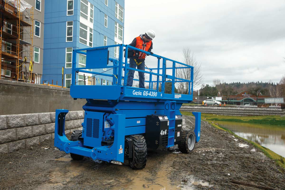 Genie GS-4390 RT Rough Terrain Scissor Lift