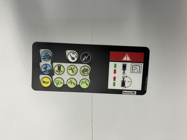 Haulotte 307P218040 Upper Control Box Decal Sticker