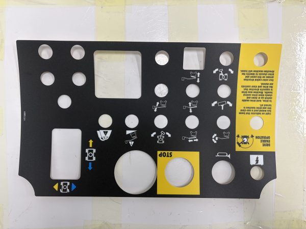 Genie 43036GT Platform Control Panel Decal